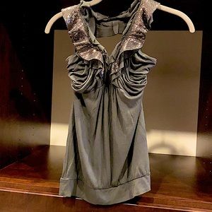 Sequins Halter Top Blouse